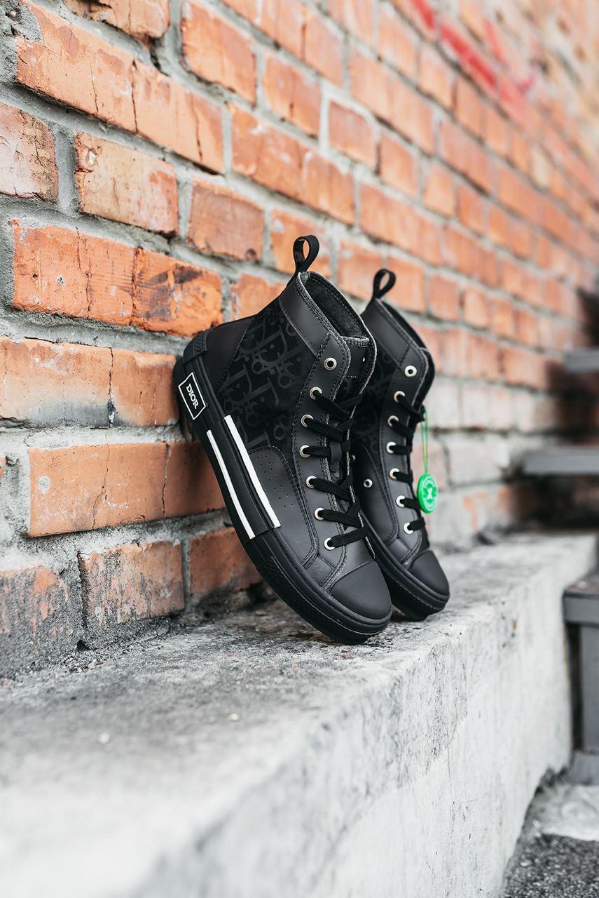 Dior B23 Top Sneakers High Black