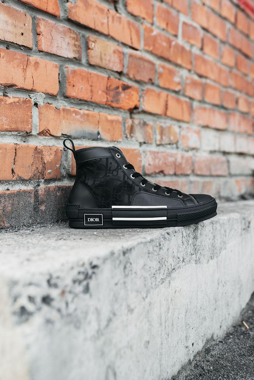 Dior B23 Top Sneakers High Black