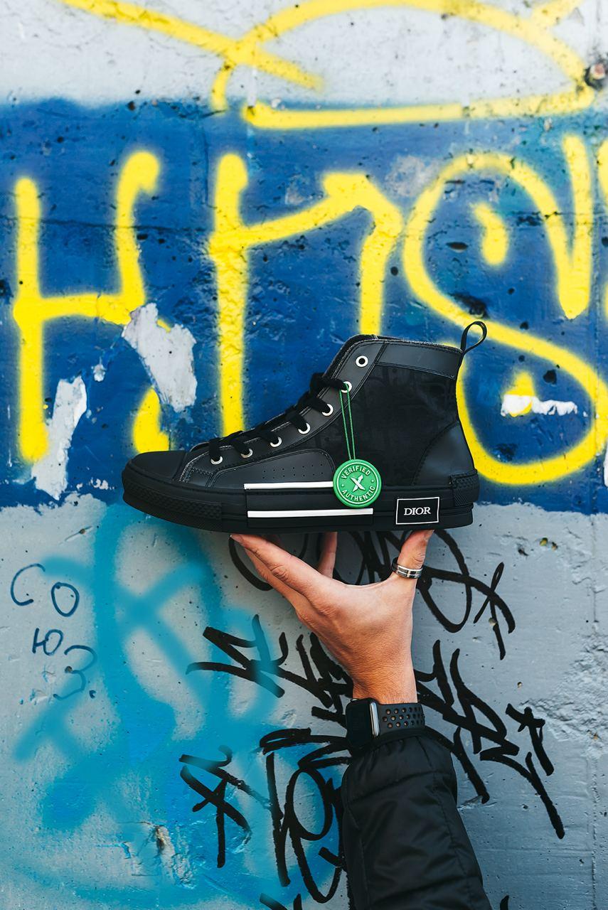 Dior B23 Top Sneakers High Black