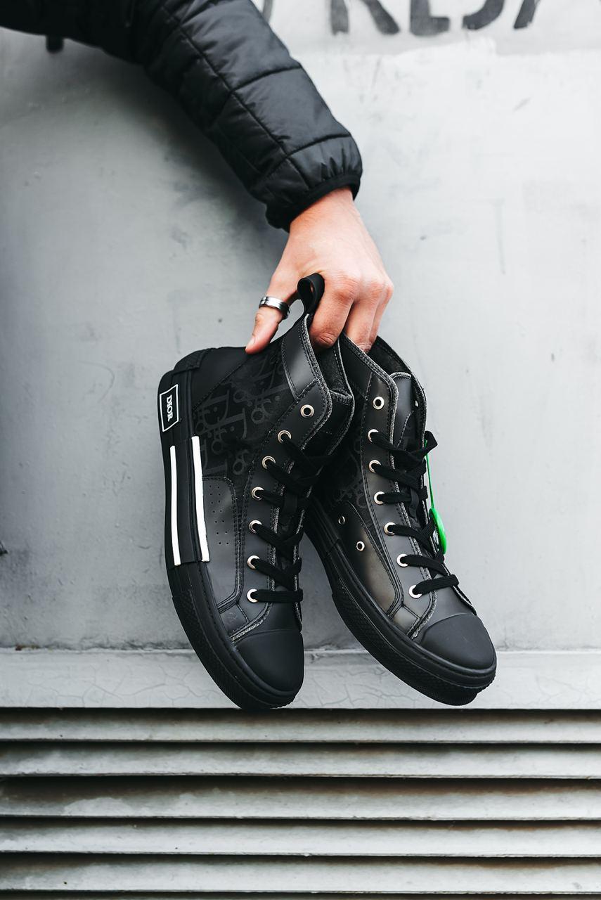 Dior B23 Top Sneakers High Black