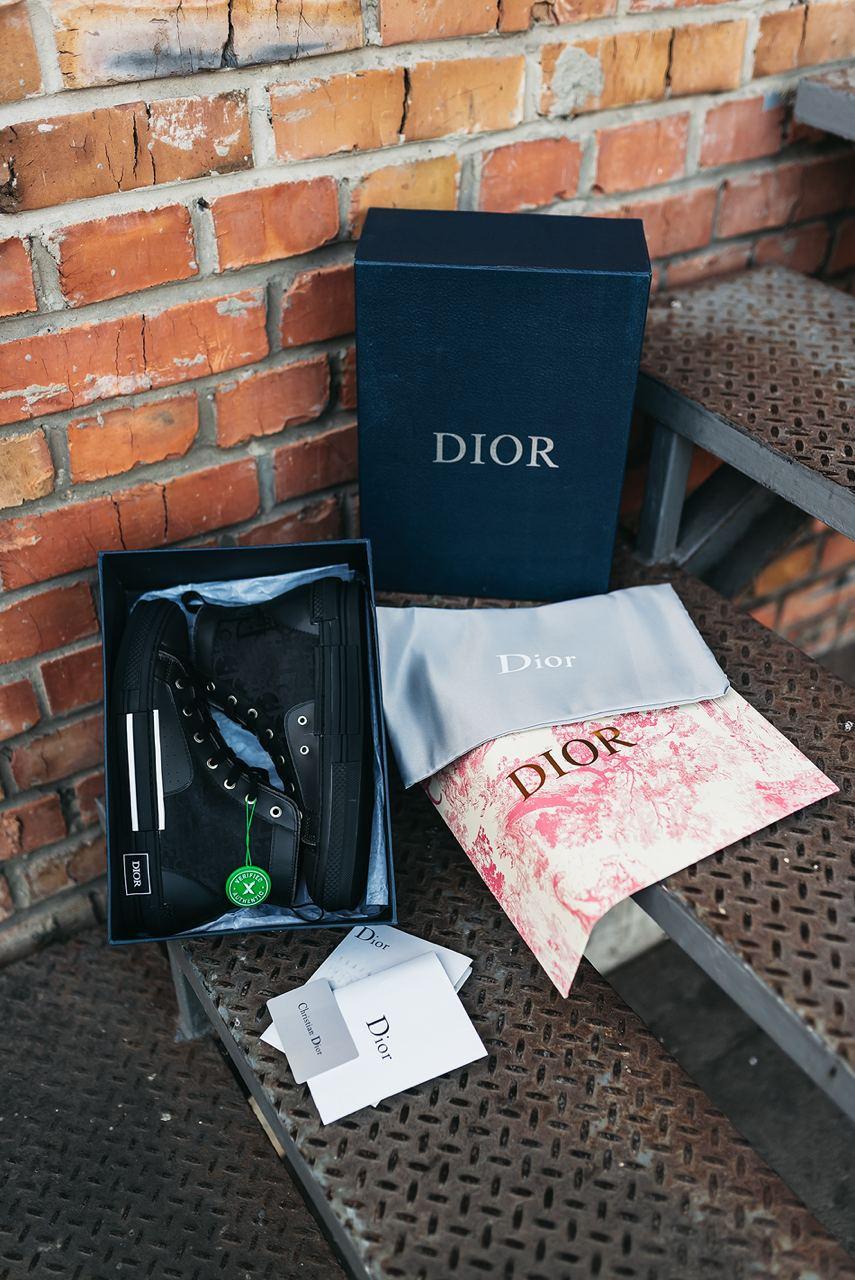 Dior B23 Top Sneakers High Black