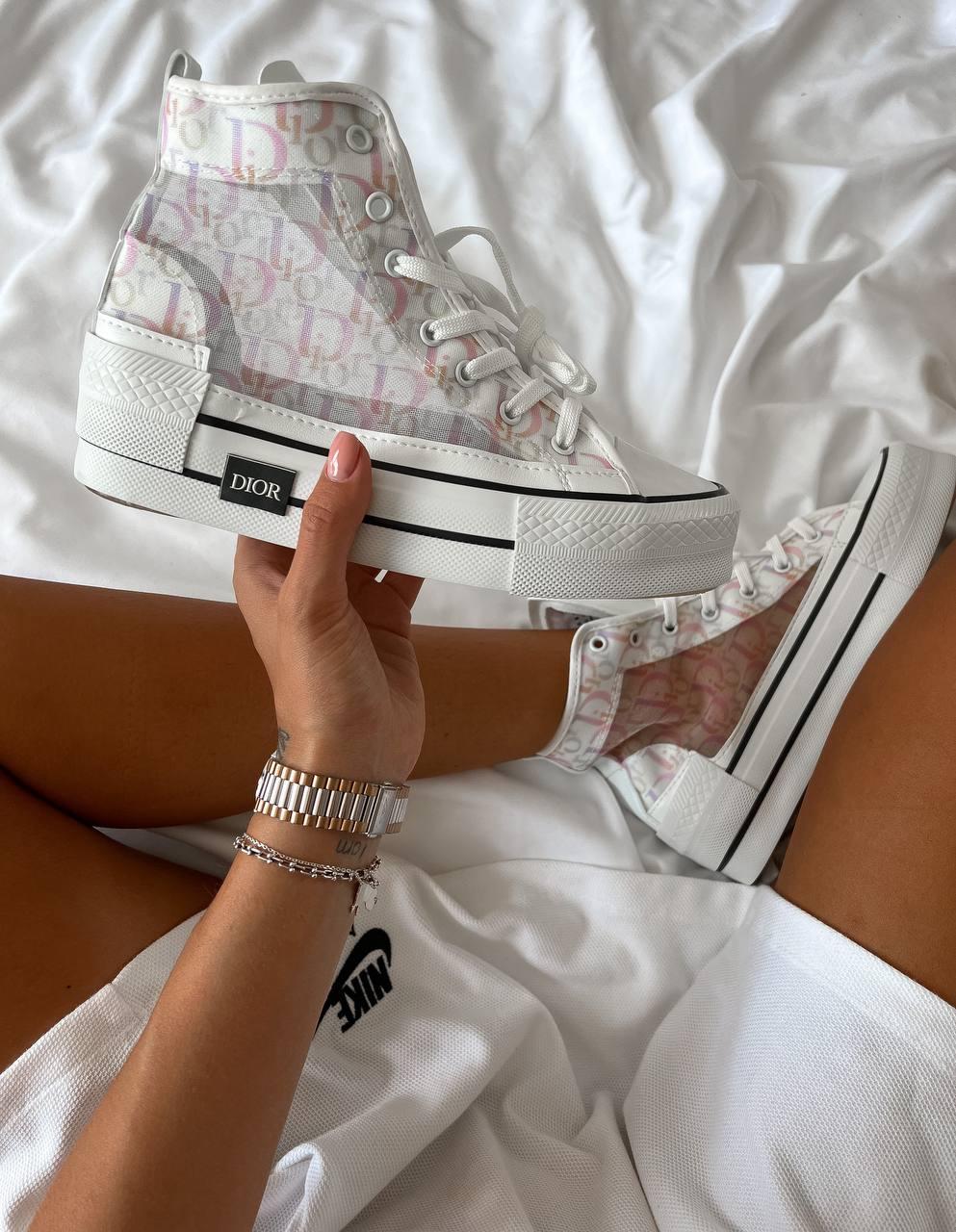 Converse x Dior White Pink