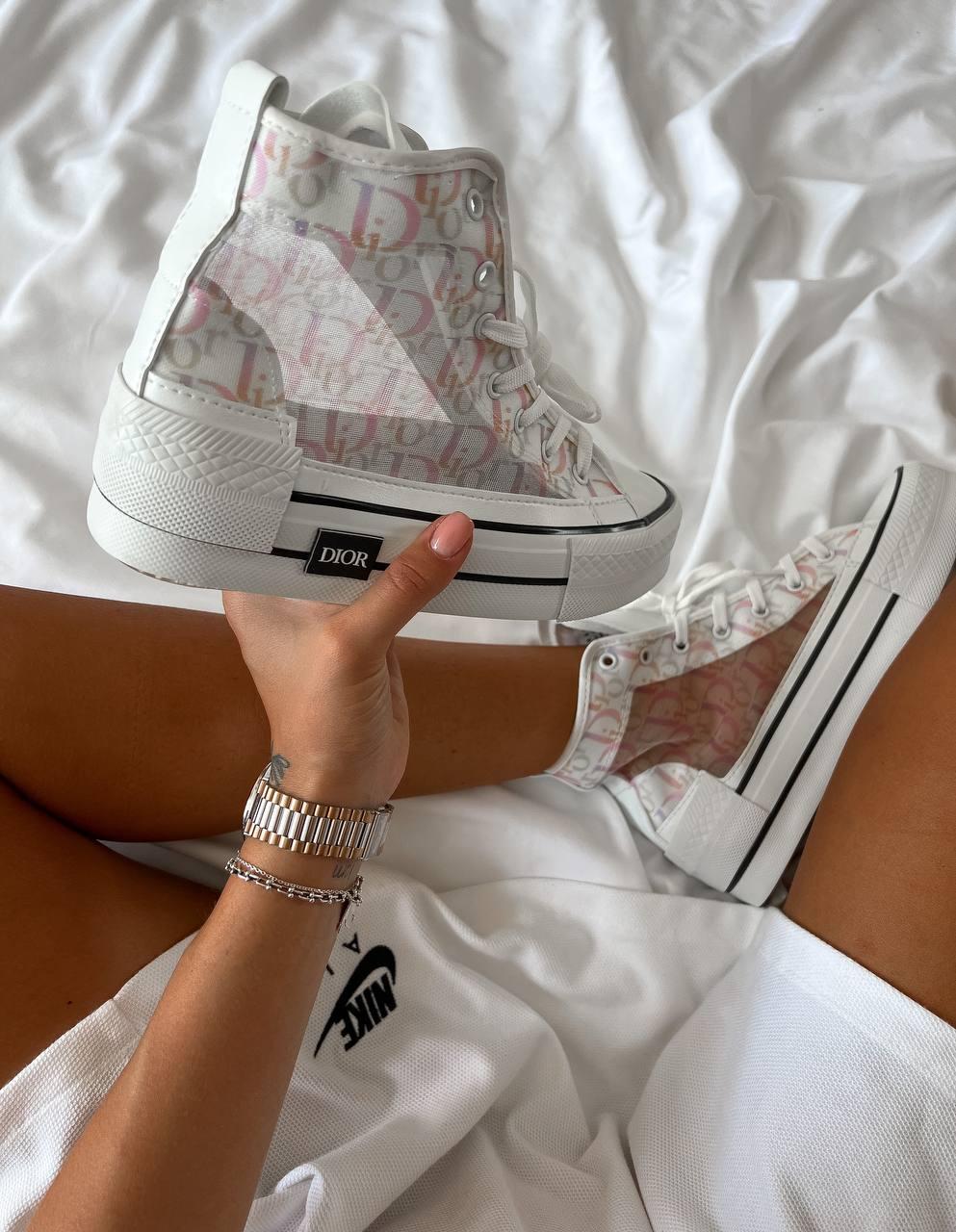 Converse x Dior White Pink