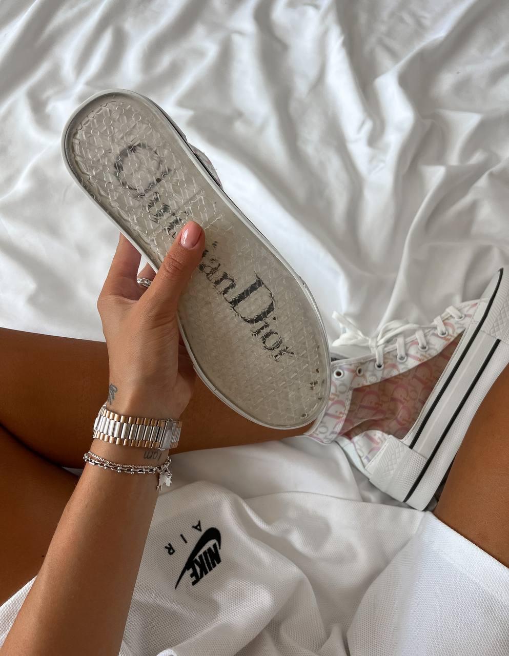 Converse x Dior White Pink