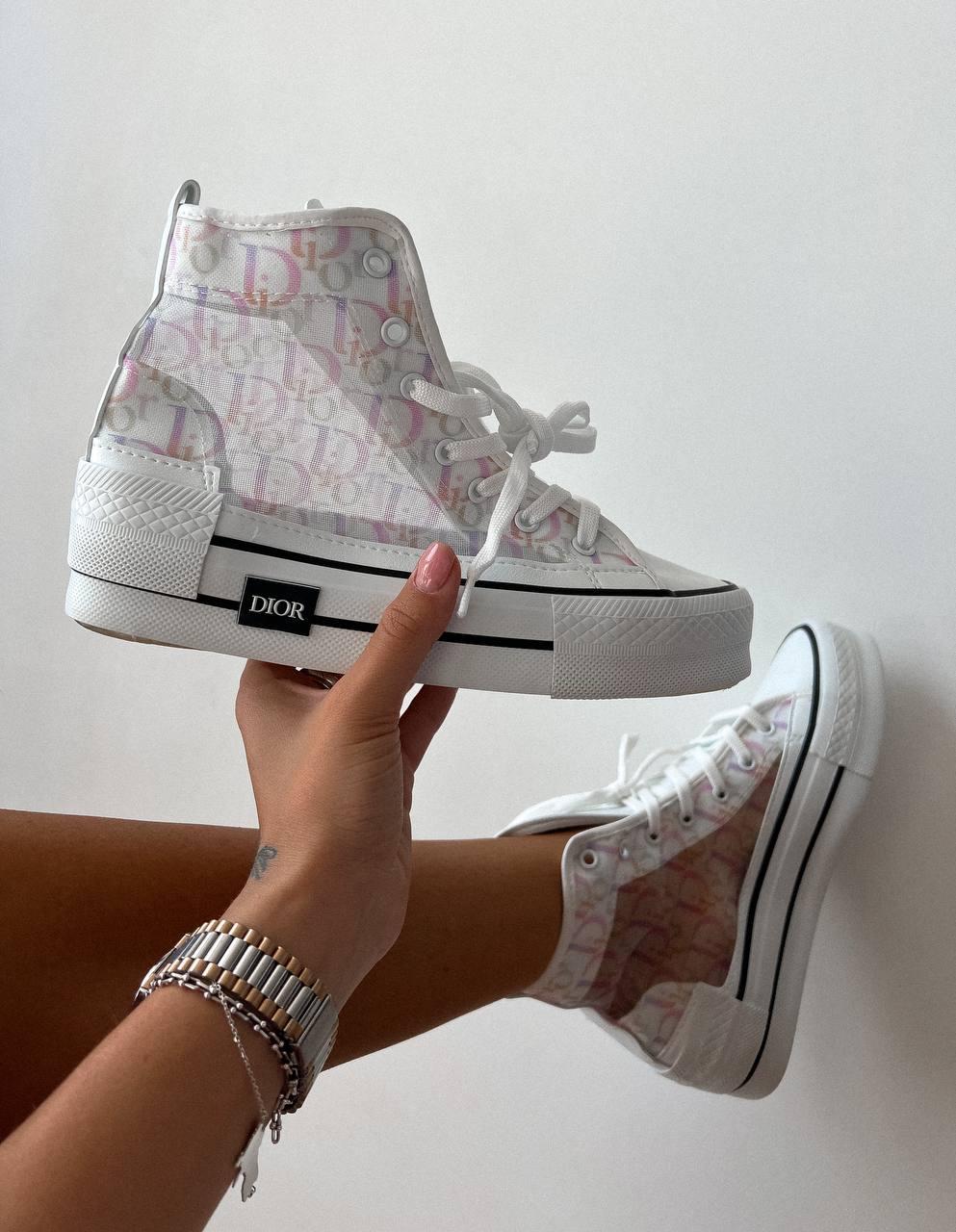 Converse x Dior White Pink