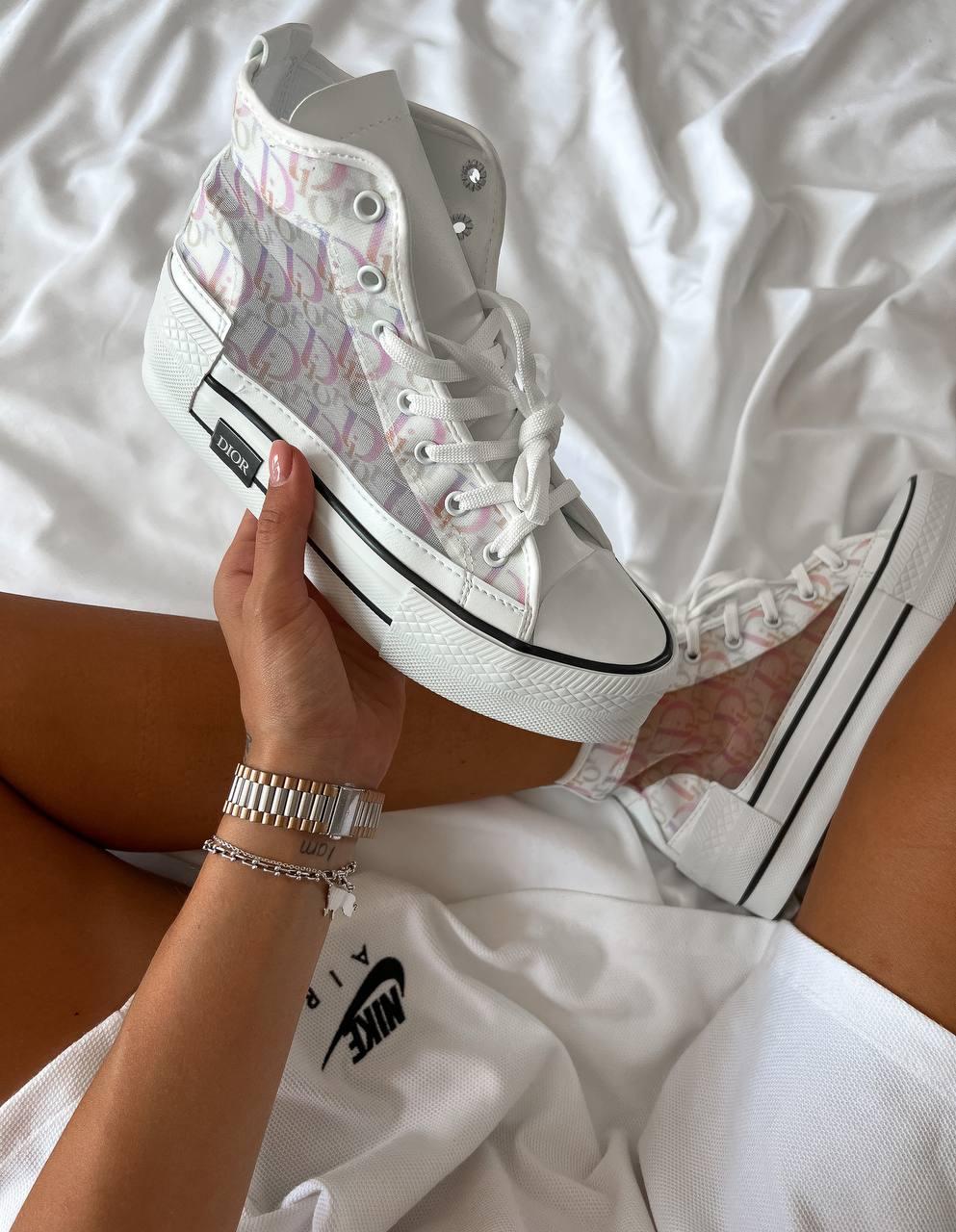 Converse x Dior White Pink