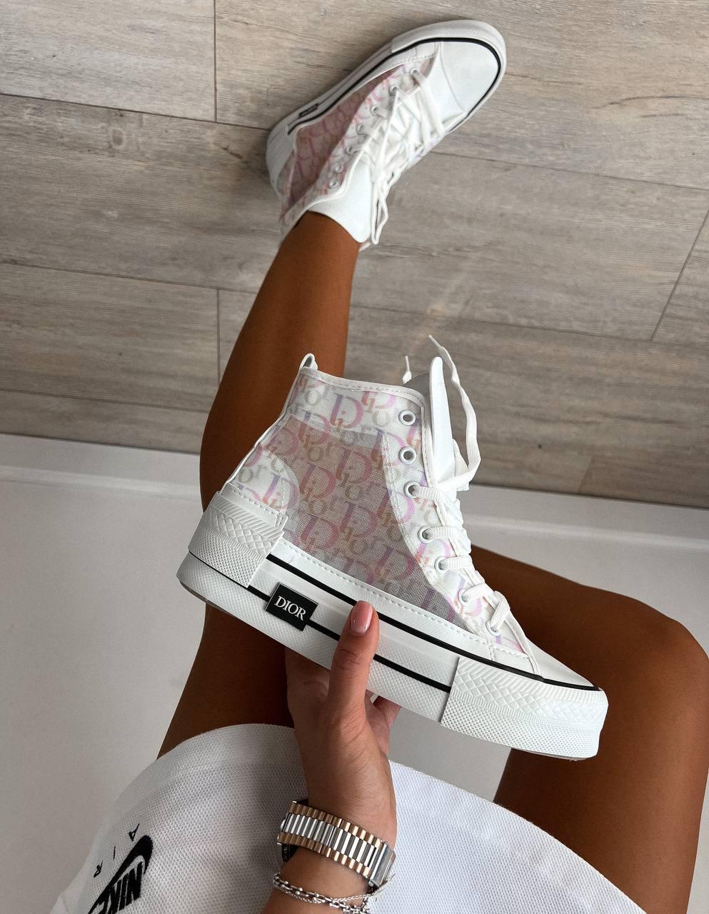 Converse x Dior White Pink