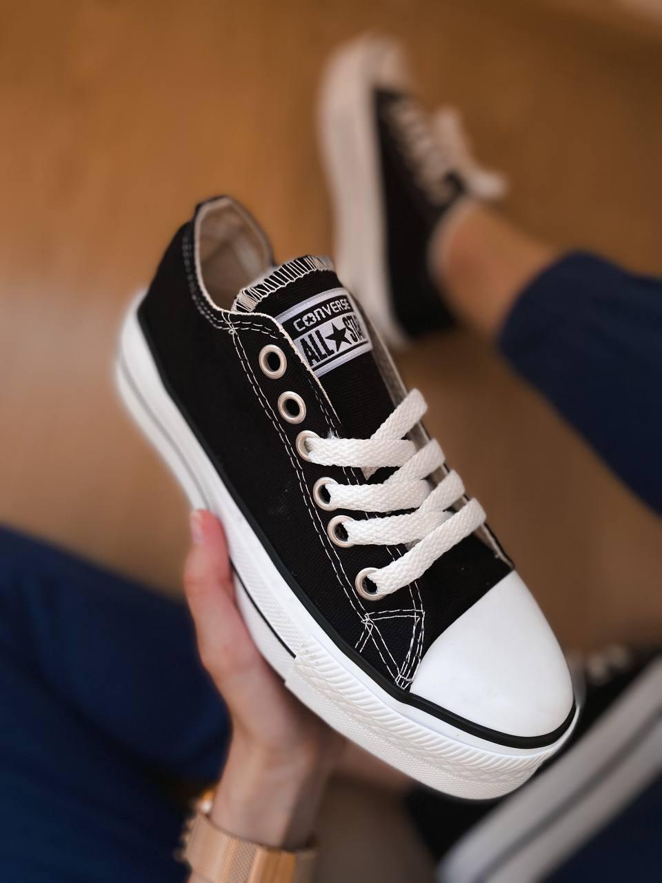 Converse Low All Star Platform Black