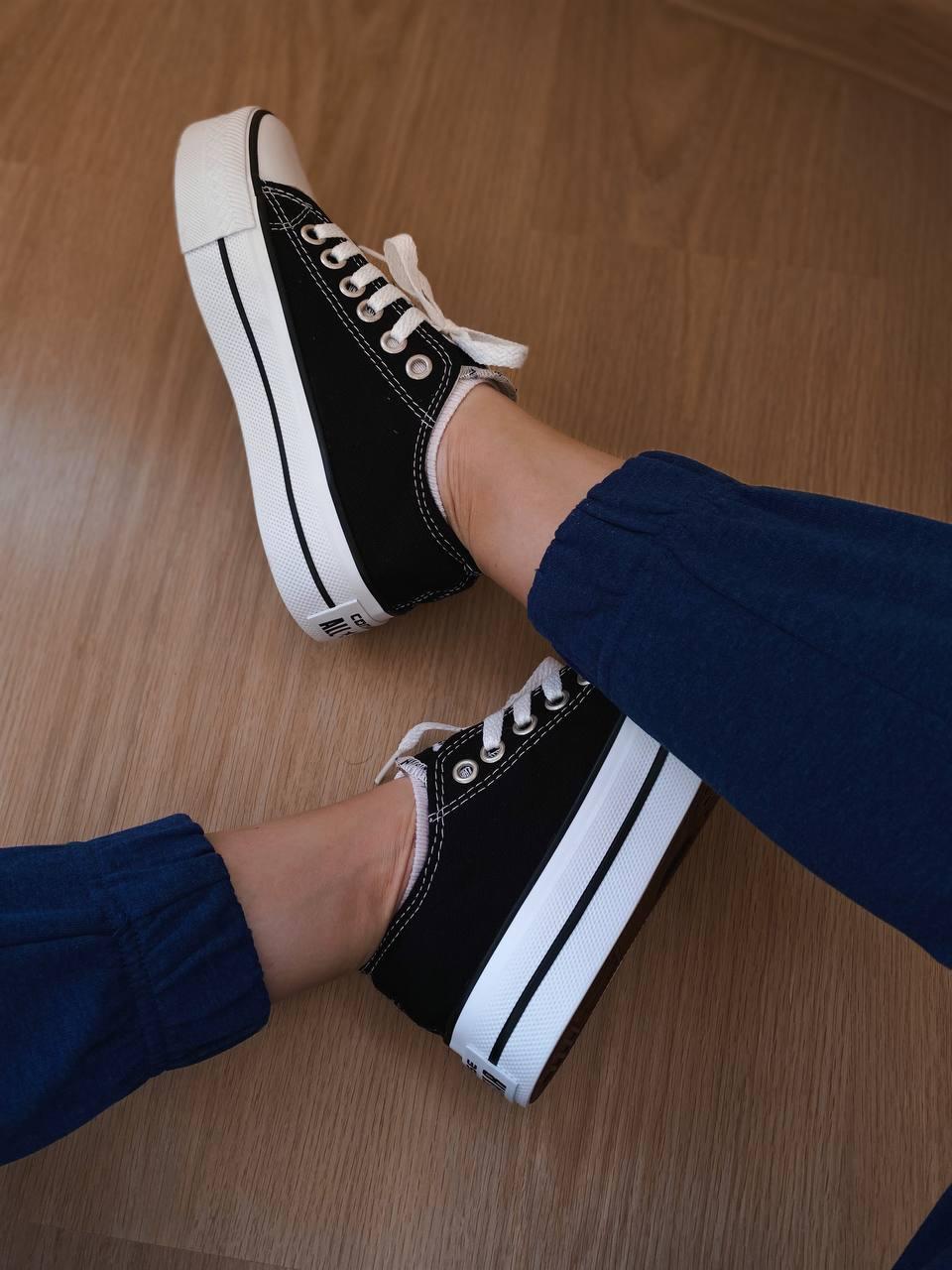 Converse Low All Star Platform Black
