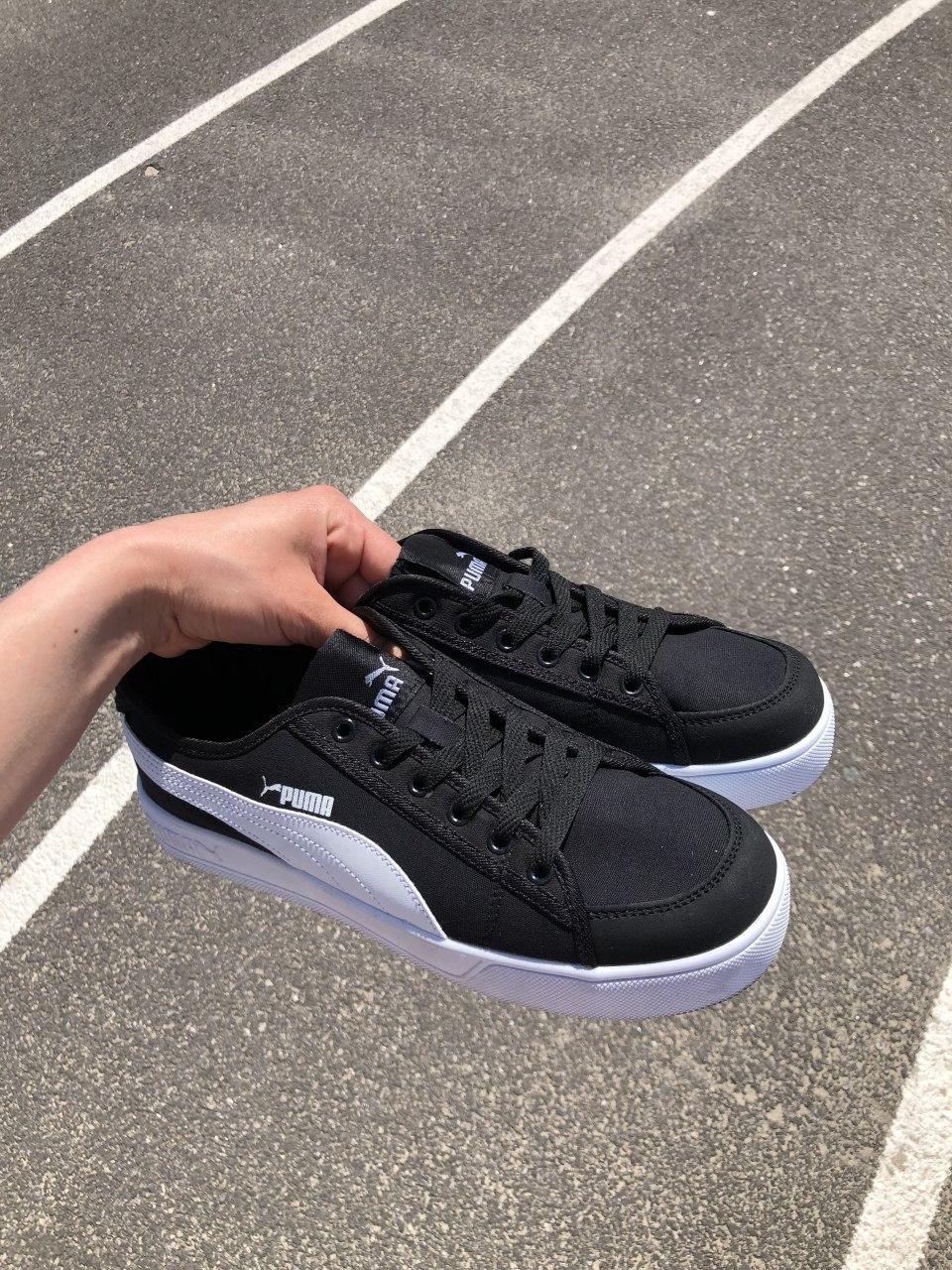 Puma Basket Black White