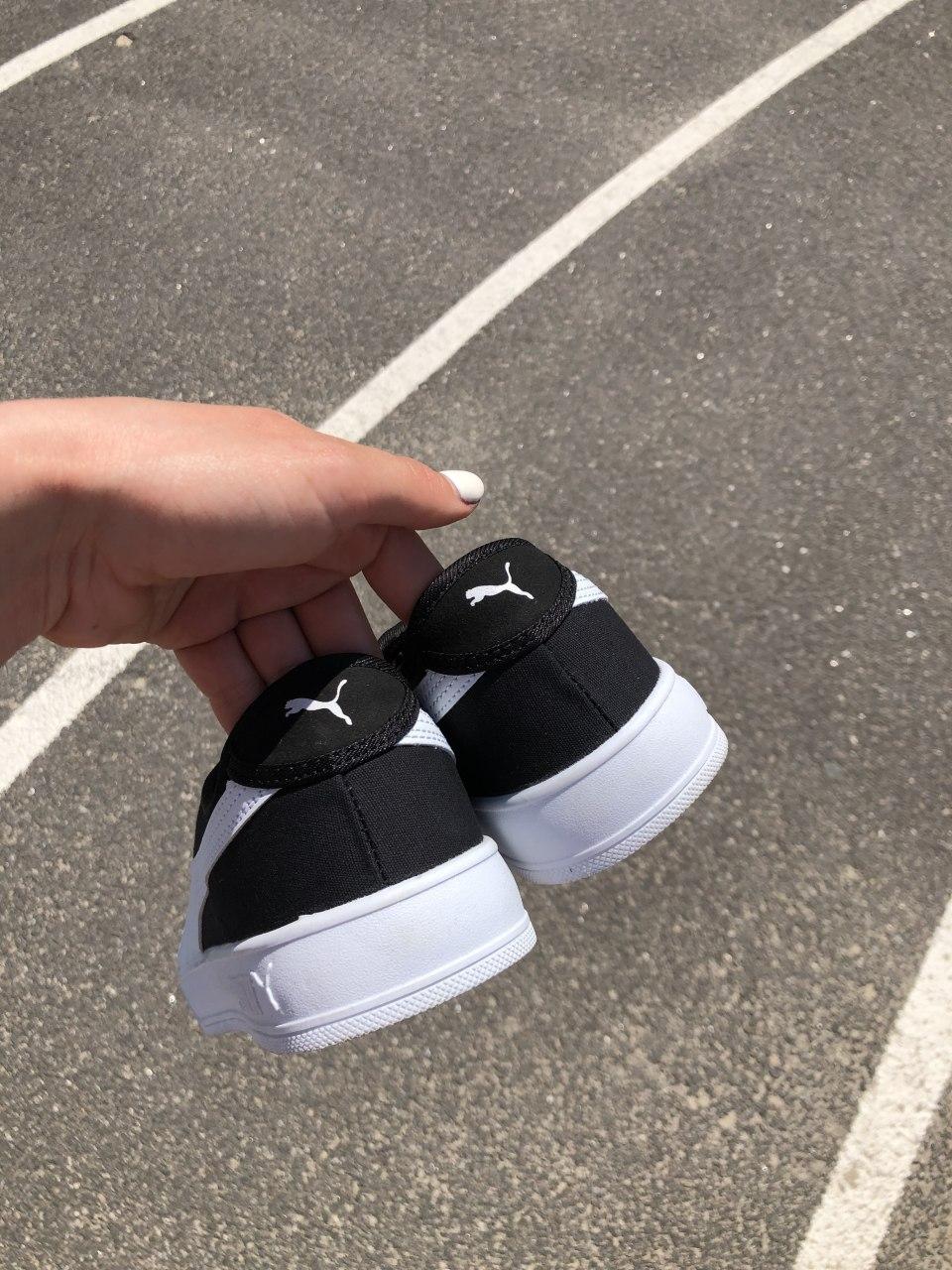 Puma Basket Black White