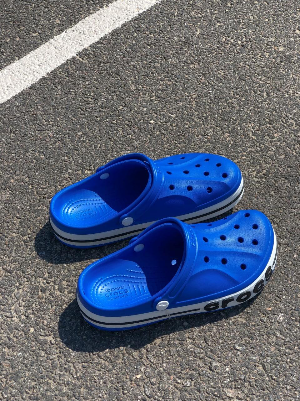 Crocs Blue White