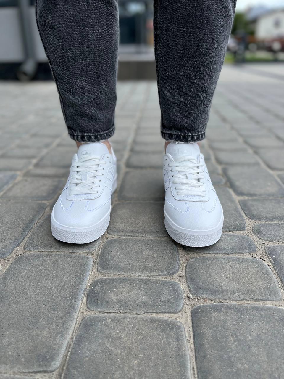 Adidas Samba All White 2 Шкіра