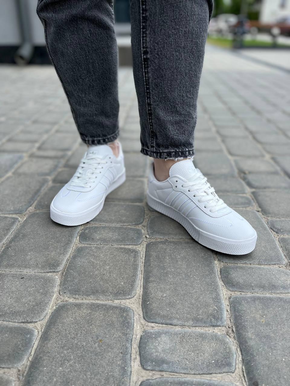 Adidas Samba All White 2 Шкіра