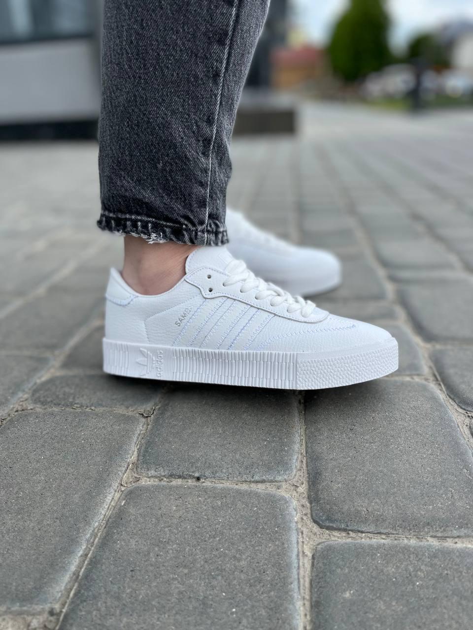 Adidas Samba All White 2 Шкіра