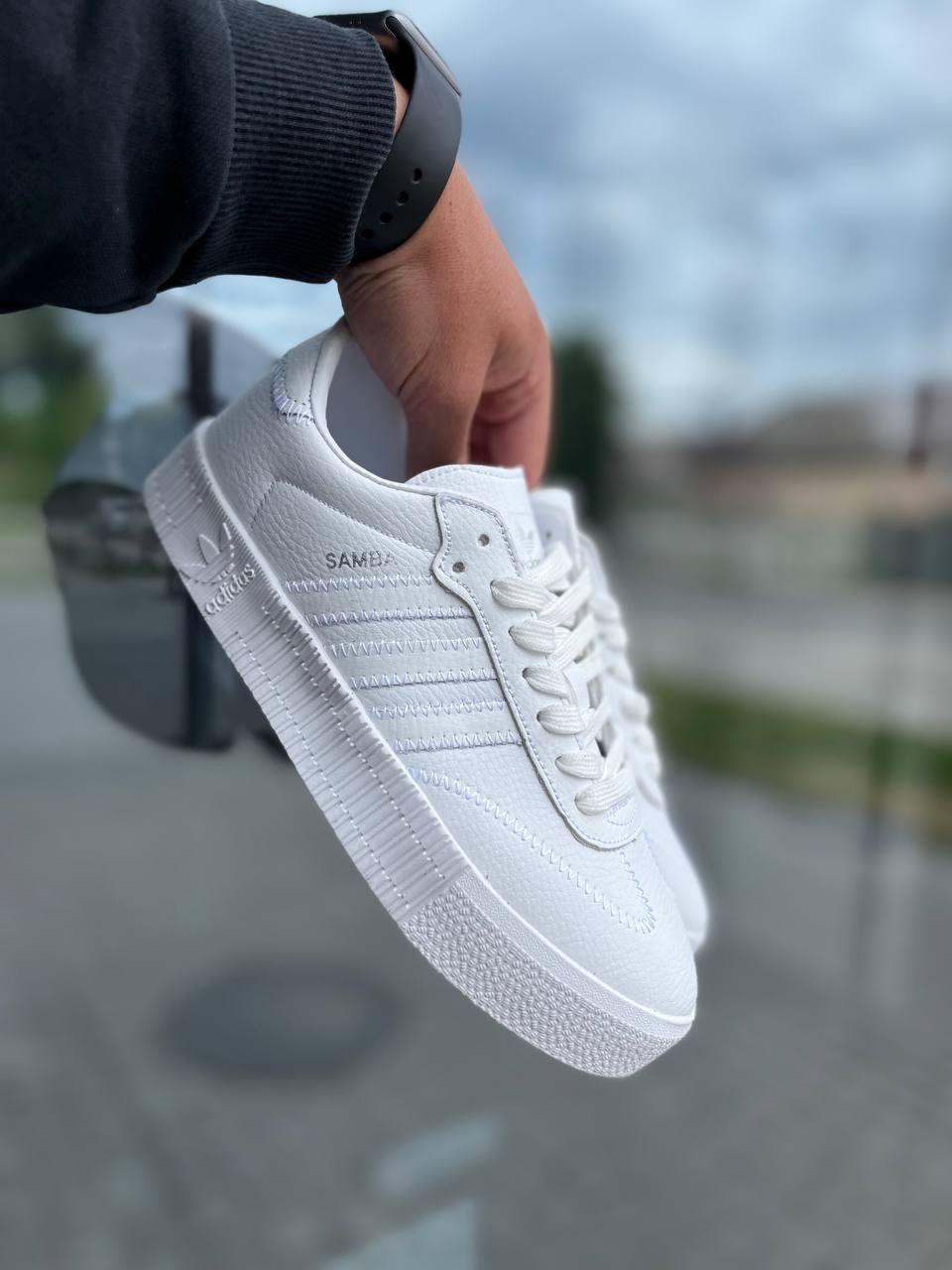 Adidas Samba All White 2 Шкіра