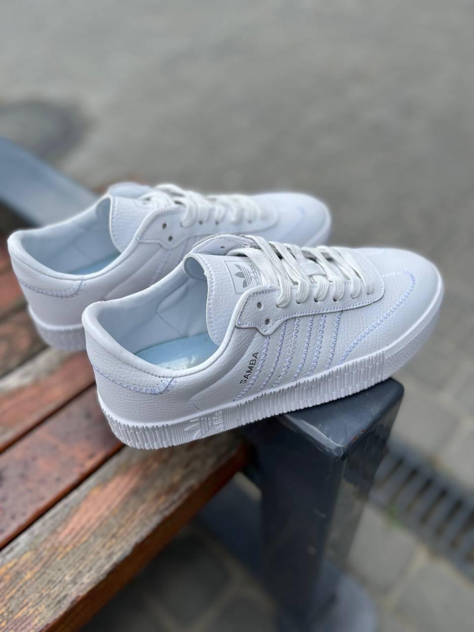 Adidas Samba All White 2 Шкіра