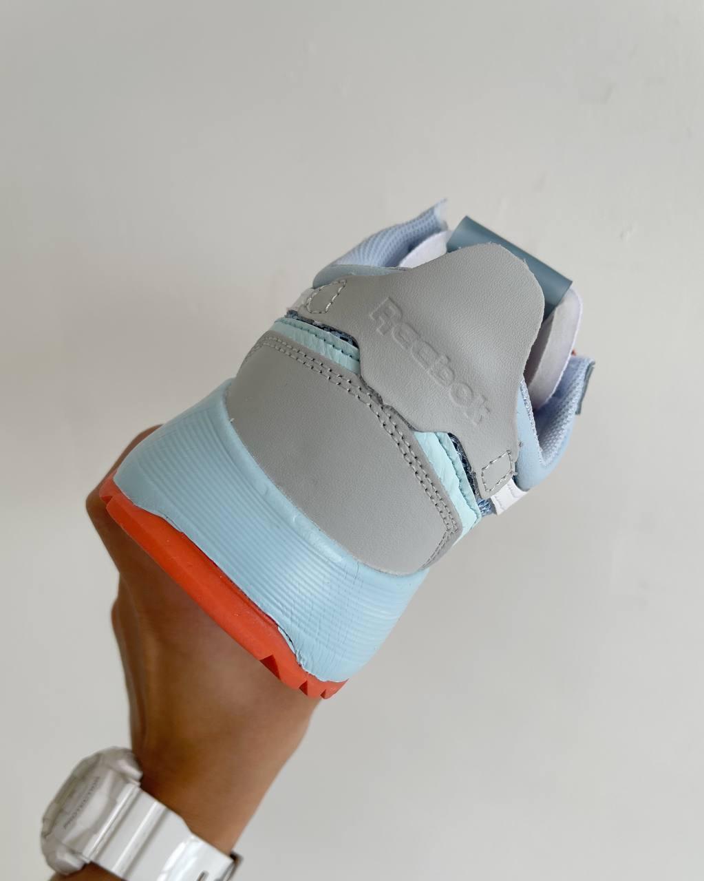 Reebok Classic Leather Legacy Blue Turquoise Orange