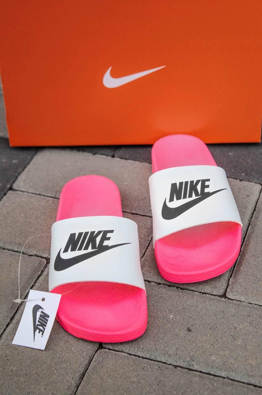 Nike Slides Pink White