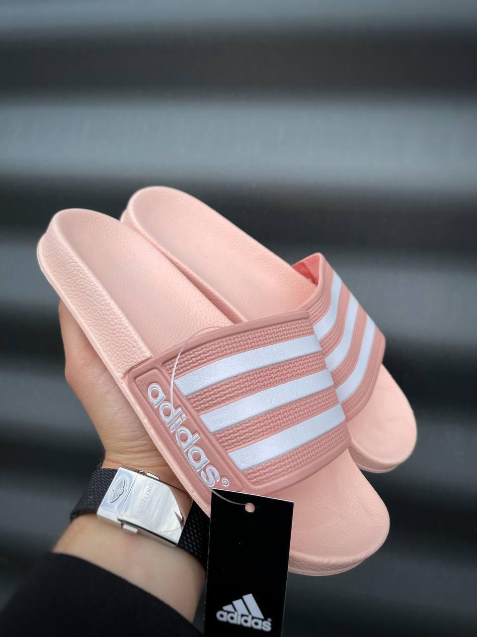 Adidas Slides Pink White