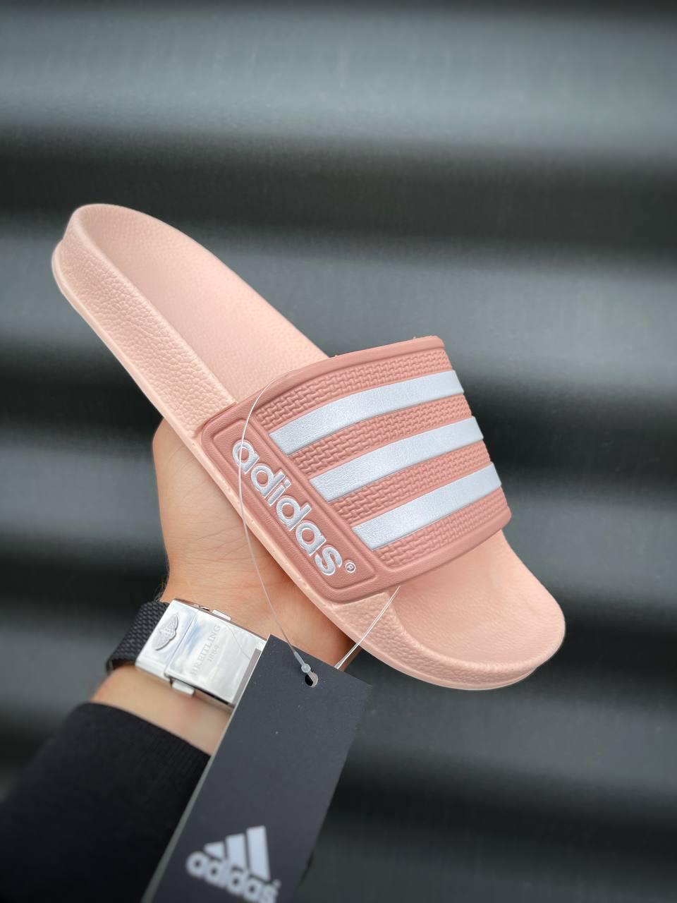 Adidas Slides Pink White