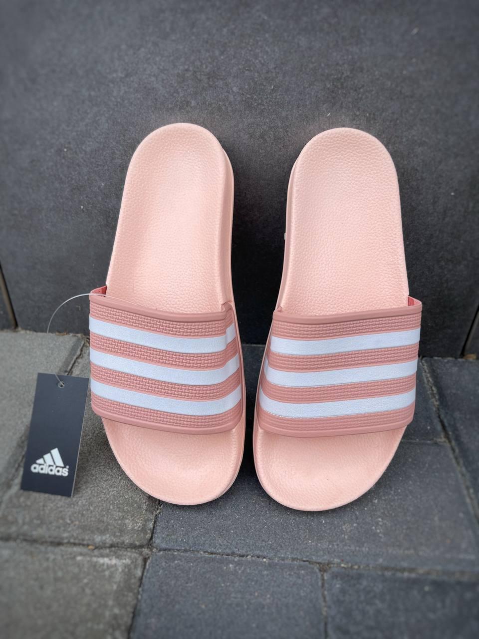 Adidas Slides Pink White