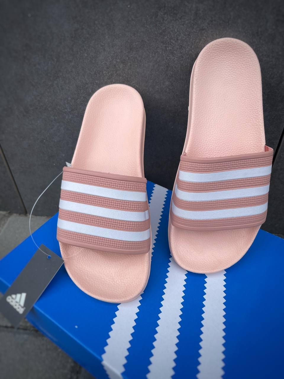 Adidas Slides Pink White