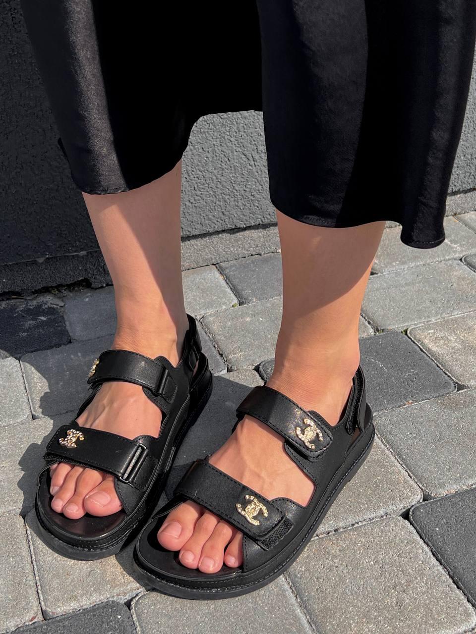 Chanel Sandals Black