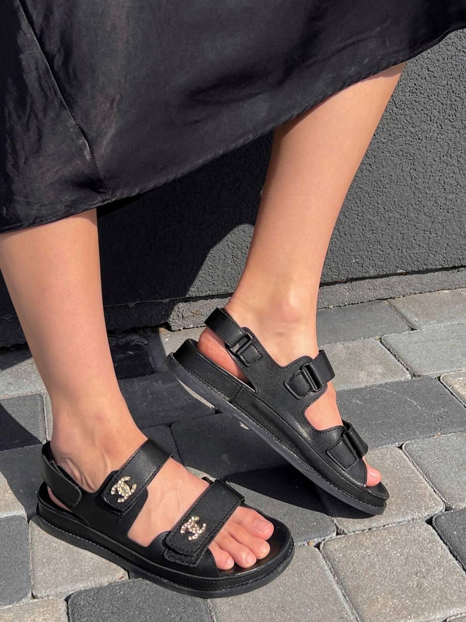 Chanel Sandals Black
