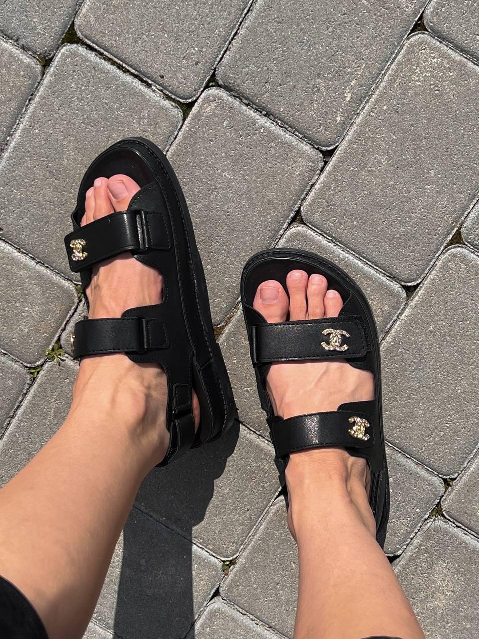 Chanel Sandals Black