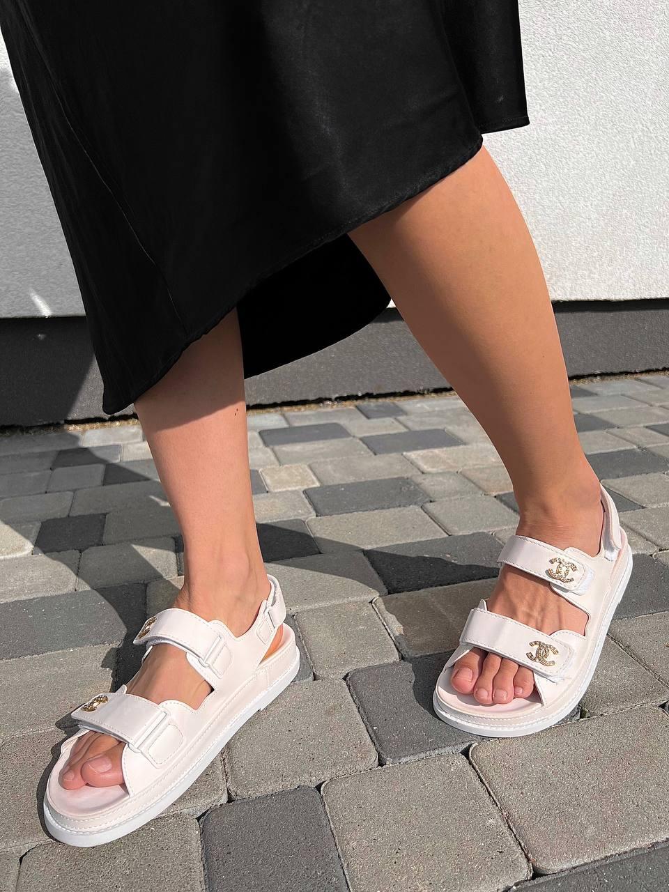 Chanel Sandals White