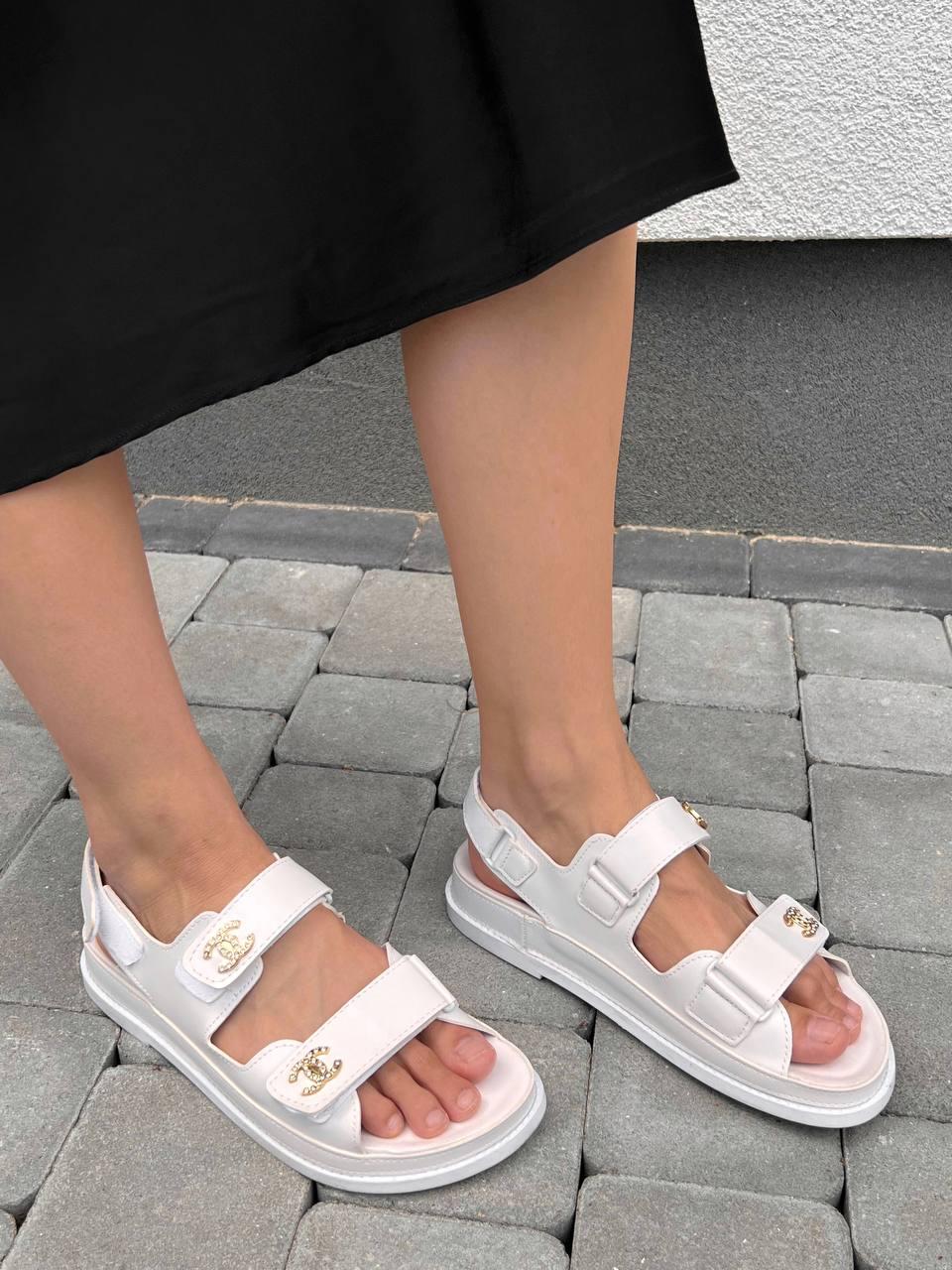Chanel Sandals White
