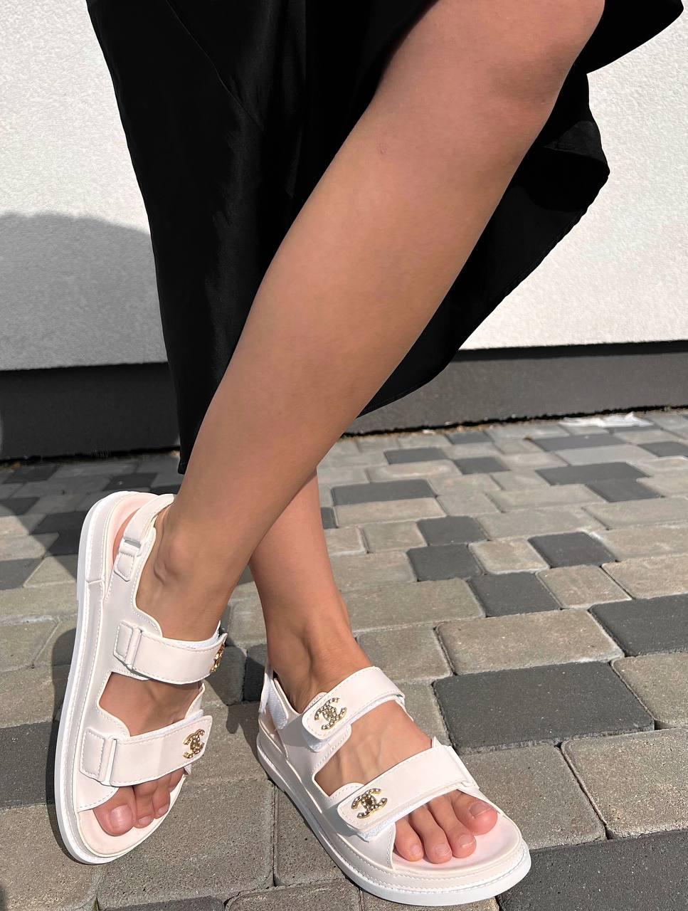 Chanel Sandals White
