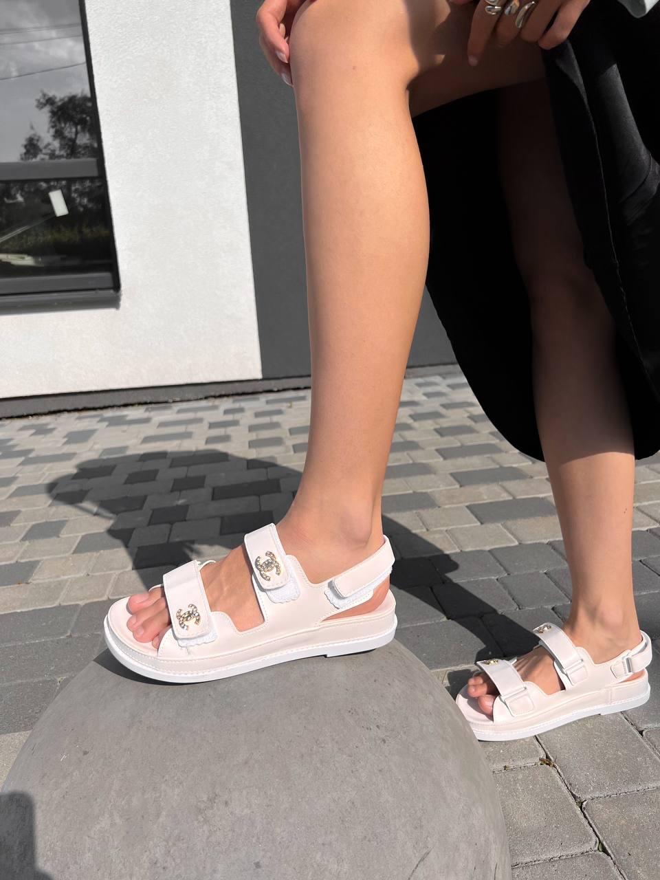 Chanel Sandals White
