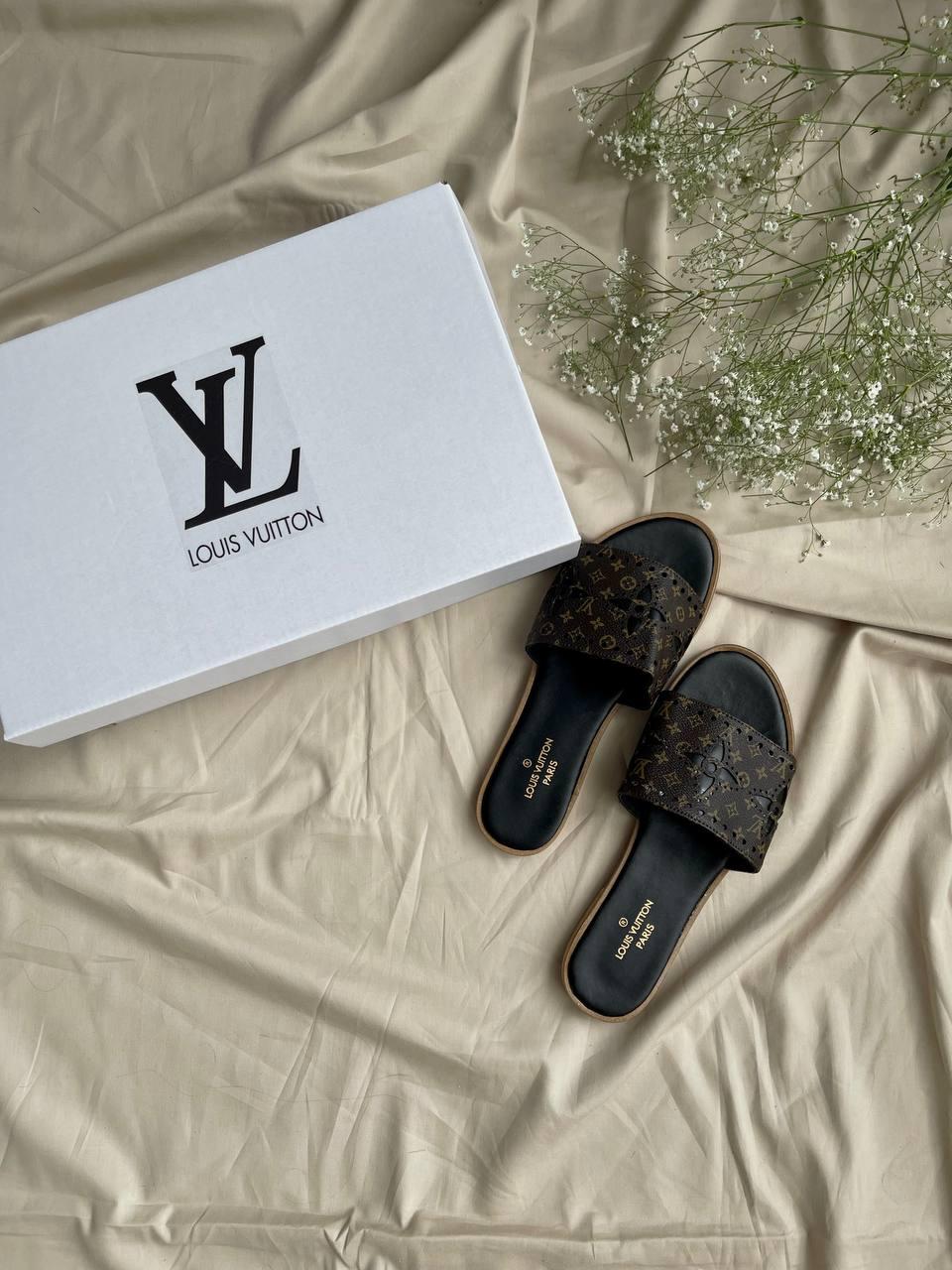 Louis Vuitton Flip Flops Slides Brown 2