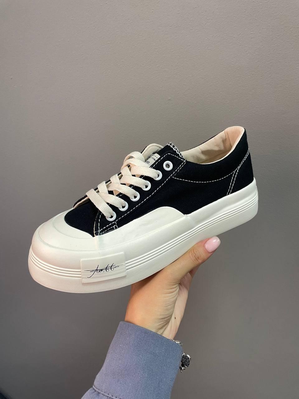 Sneakers Black White (Текстильні)