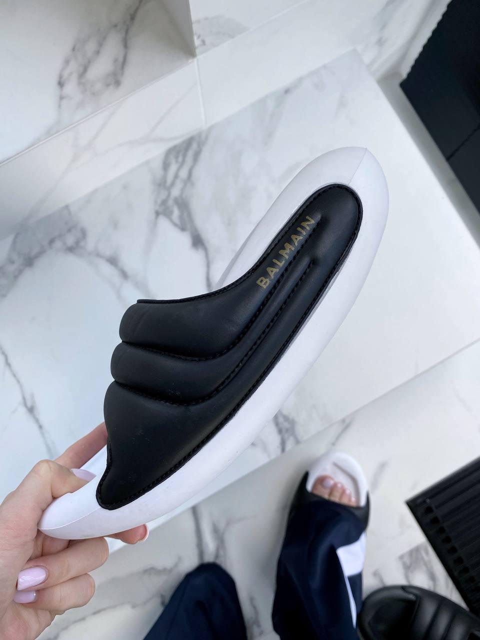 Balmain Slide Black White