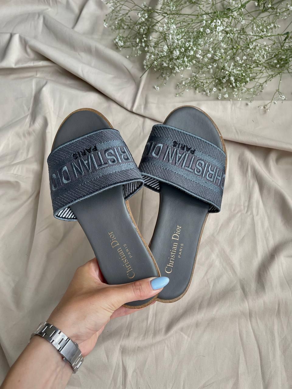 Christian Dior Slides Blue