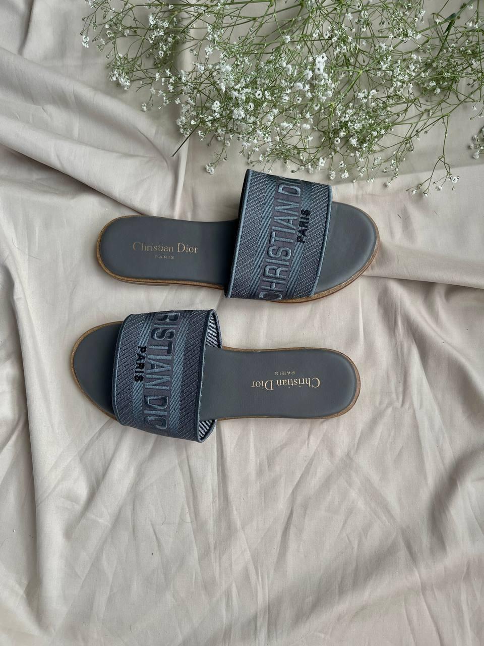 Christian Dior Slides Blue