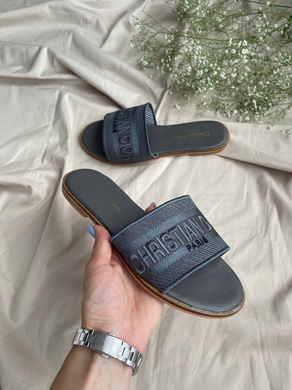 Christian Dior Slides Blue