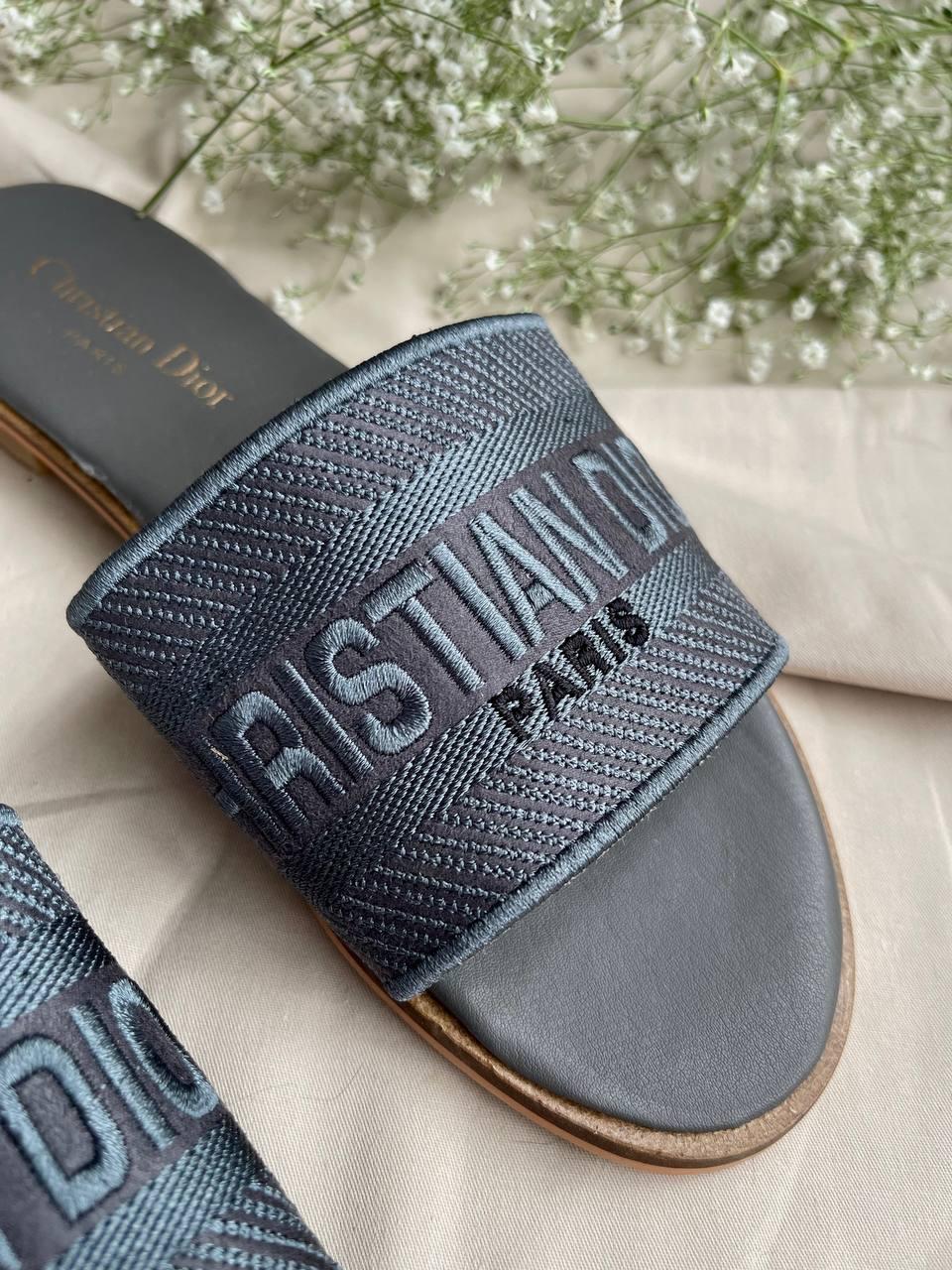Christian Dior Slides Blue