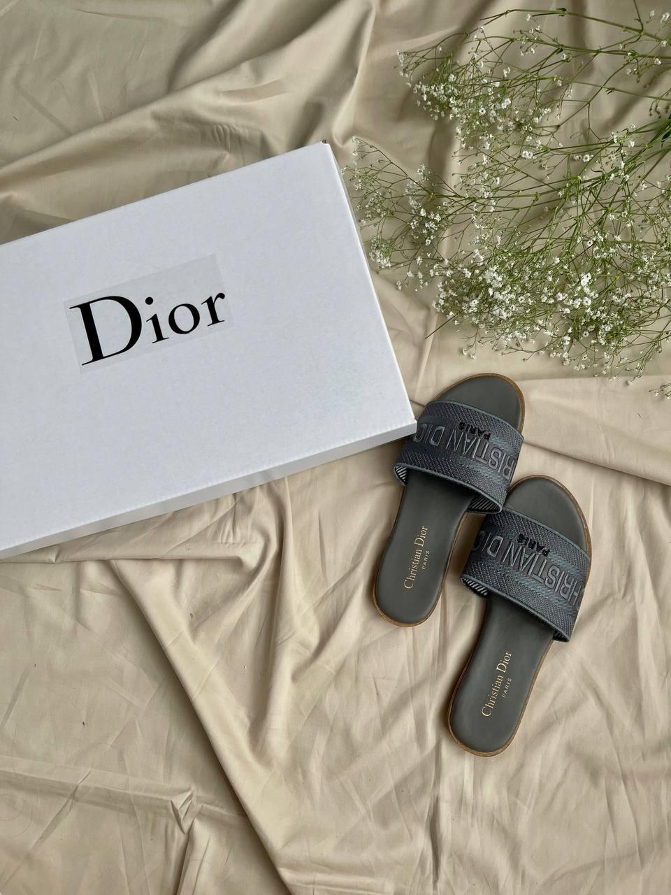 Christian Dior Slides Blue