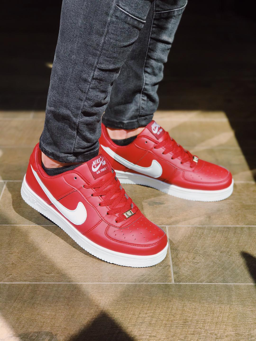 Nike Air Force 1 Red White 1