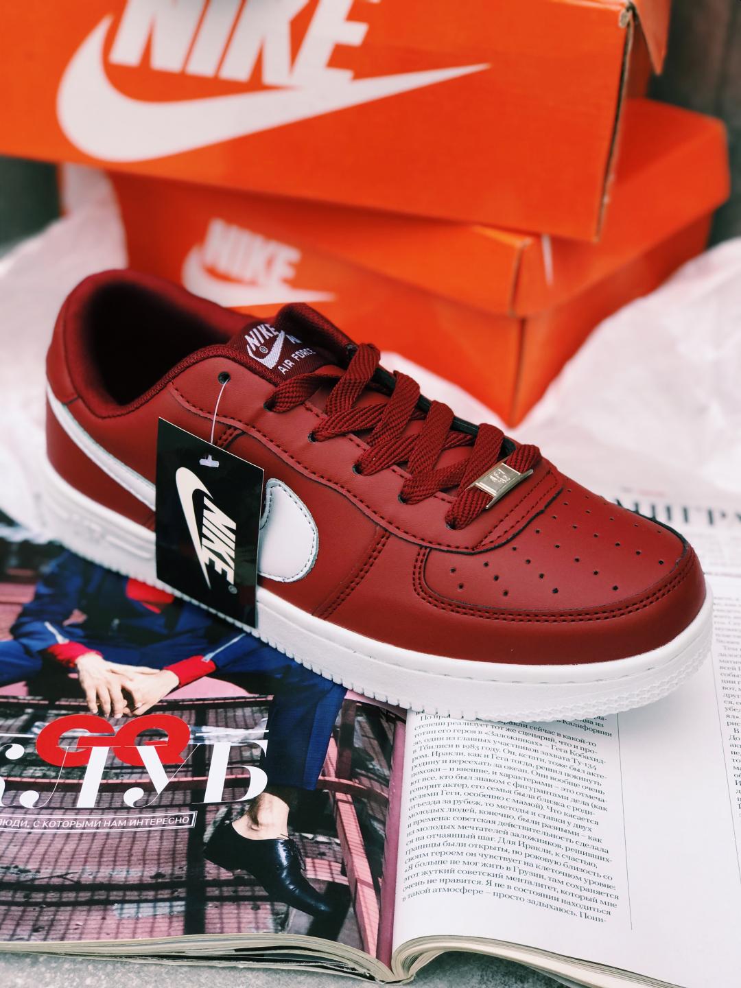 Nike Air Force 1 Red White 1