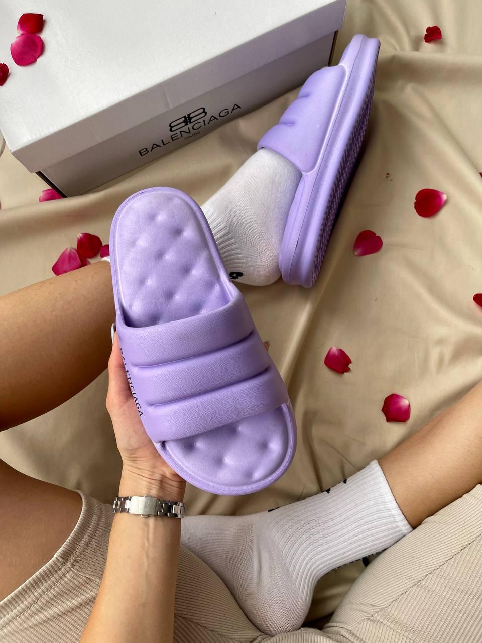 Balenciaga Puffy Slides Purple
