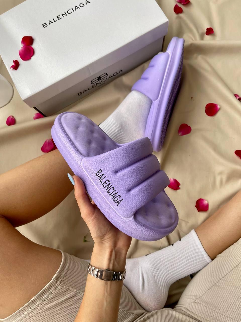 Balenciaga Puffy Slides Purple