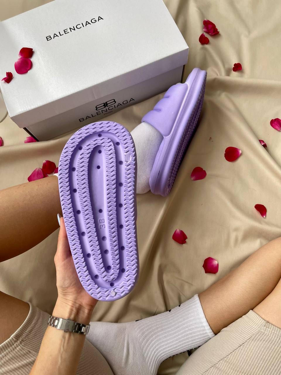 Balenciaga Puffy Slides Purple