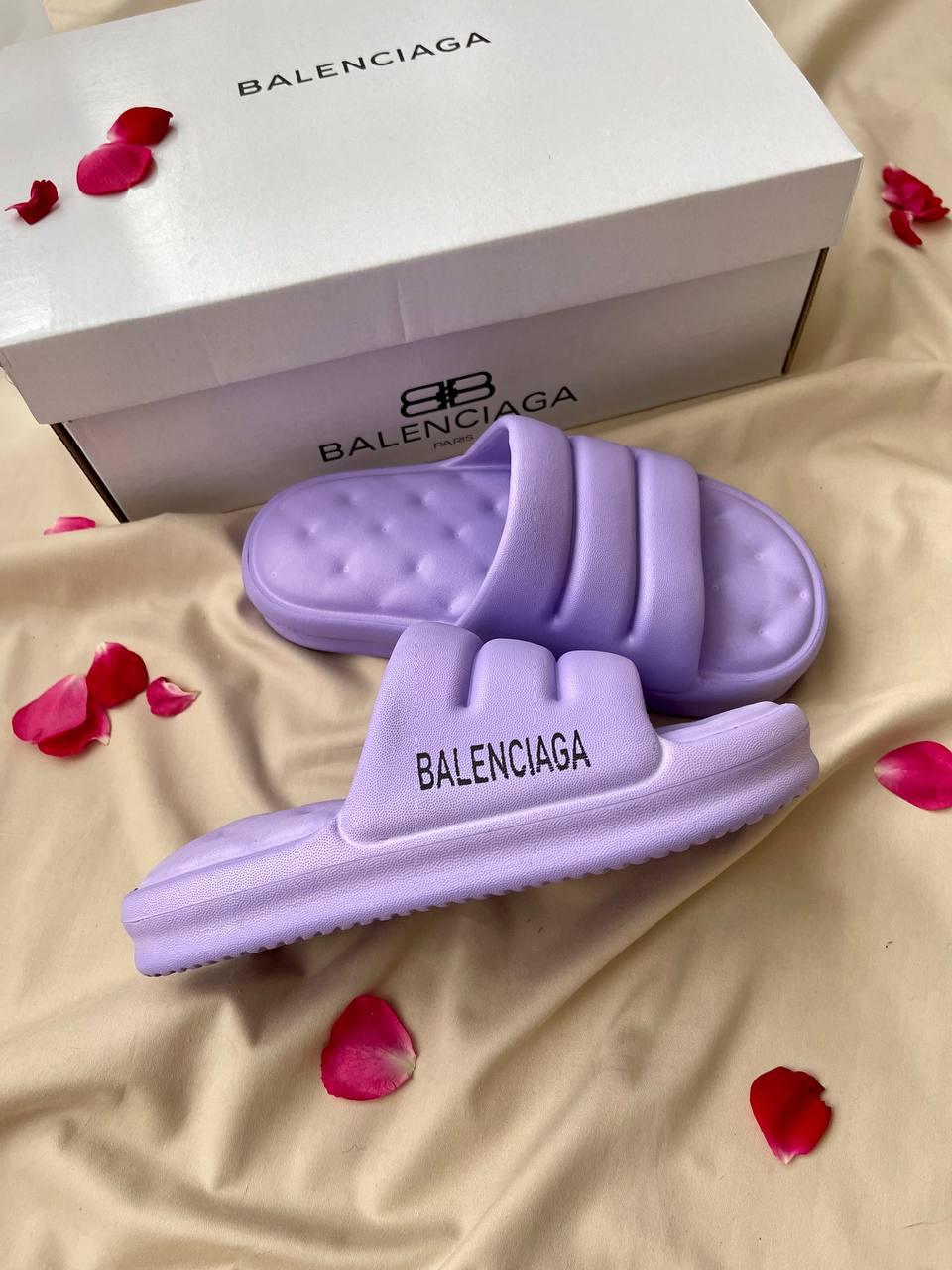 Balenciaga Puffy Slides Purple