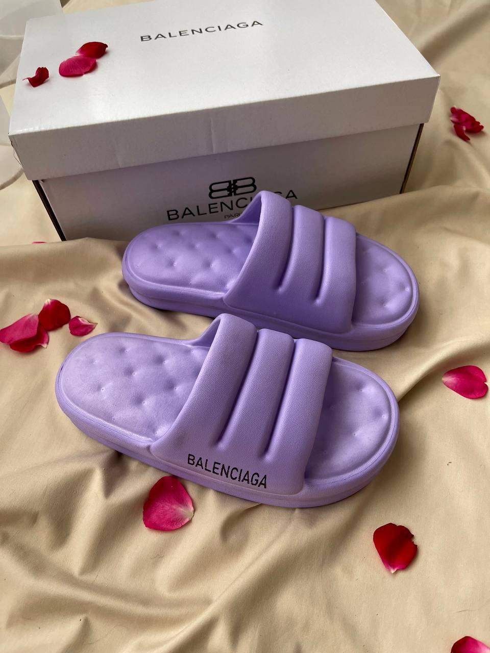 Balenciaga Puffy Slides Purple