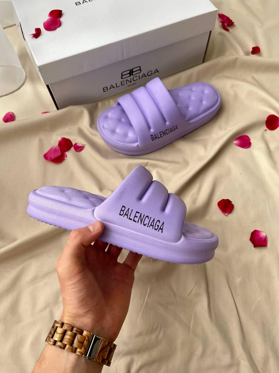 Balenciaga Puffy Slides Purple